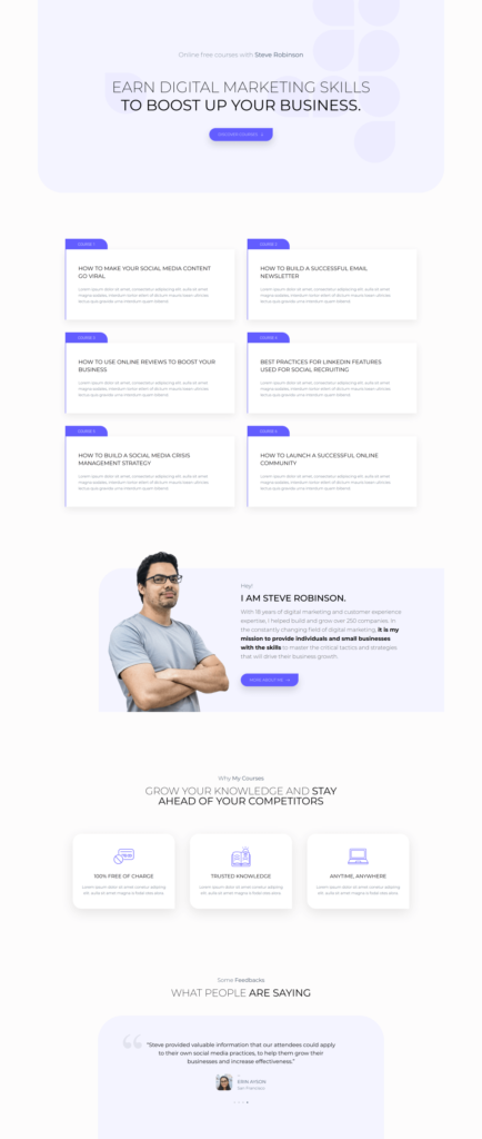 Online Course Template