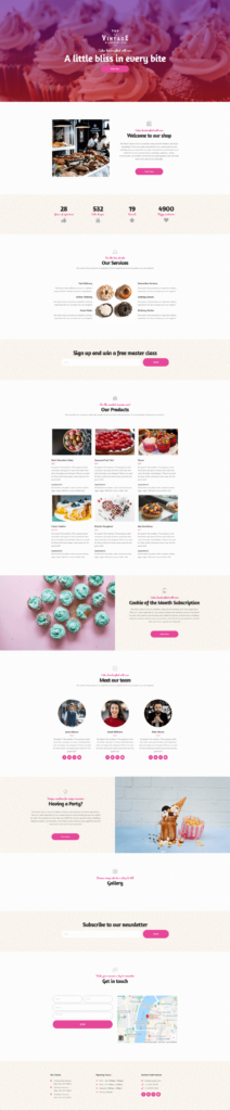 Pastry Shop Template