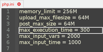 Increase PHP Max Execution Time - PHP INI