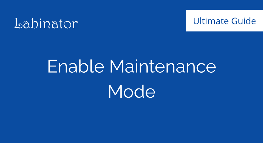 Maintenance Mode Guide Thumbnail