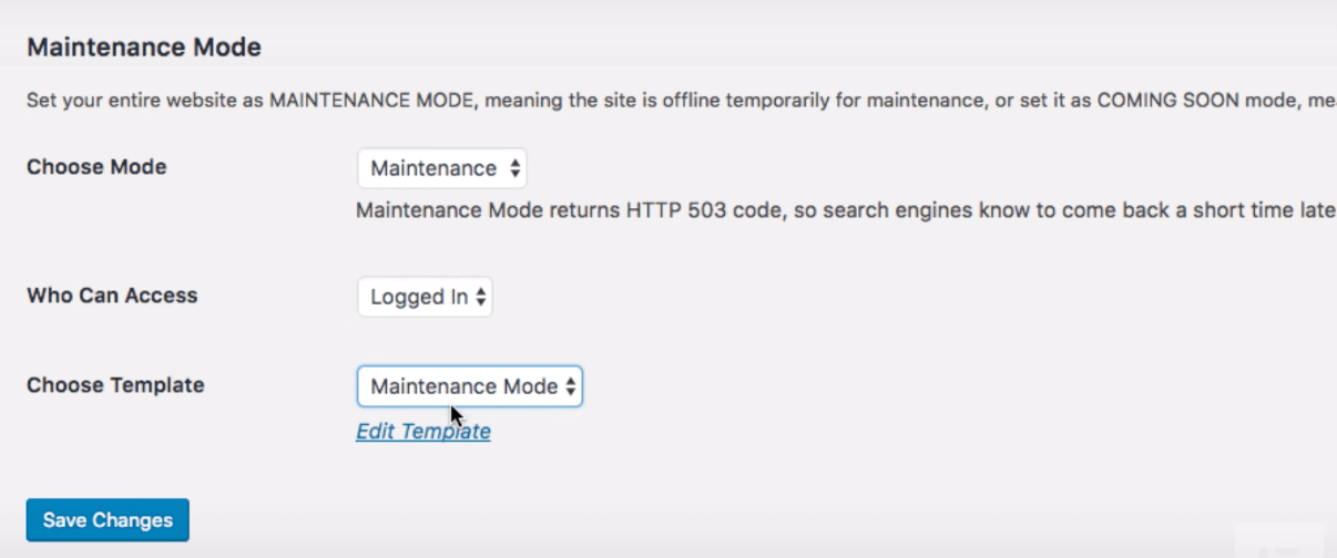 elementor maintenance mode page