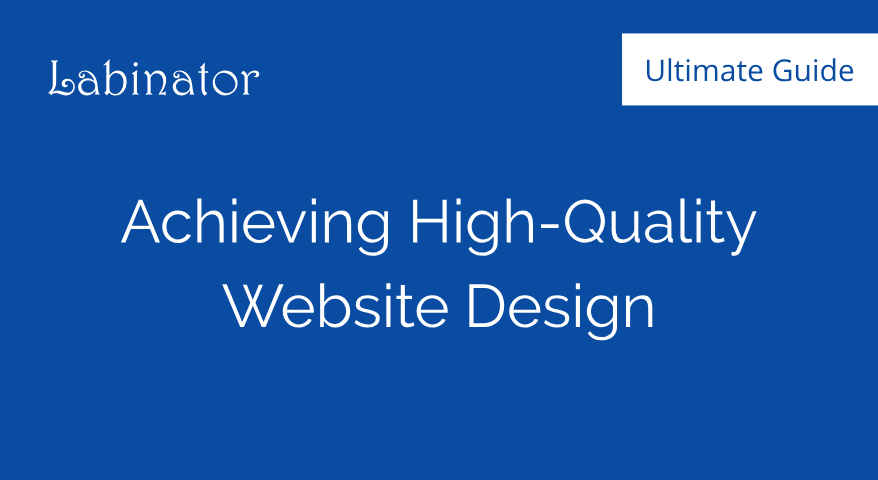 Achieve High Quality Web=Design Thumbnail