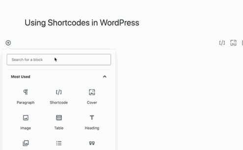 adding shortcode wordpress example