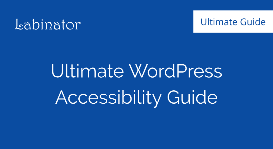 Ultimate WordPress Accessibility Checklist Thumbnail