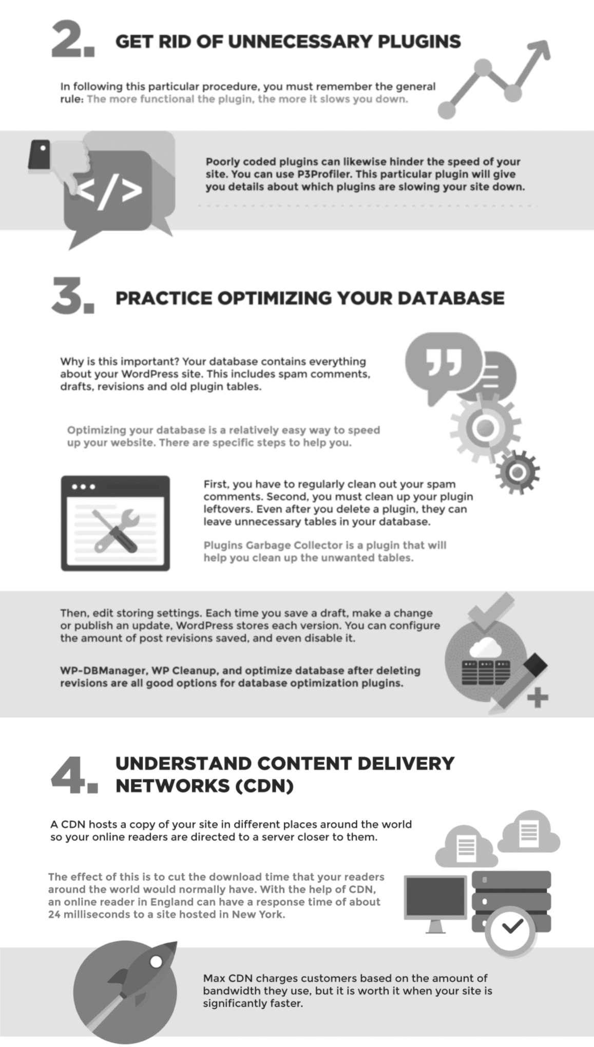How To Speed Up WordPress Infographic Section 2